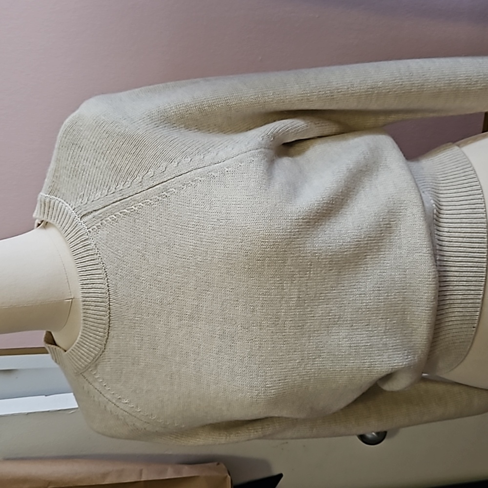 Wilfred Free Oat Ivory Merino Wool Sweater
